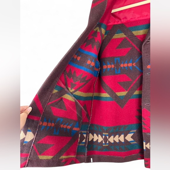 Vintage 70's/80's Men's Pendleton High Grade Western Wear Wool Blanket Jacket - Picture 5 of 9